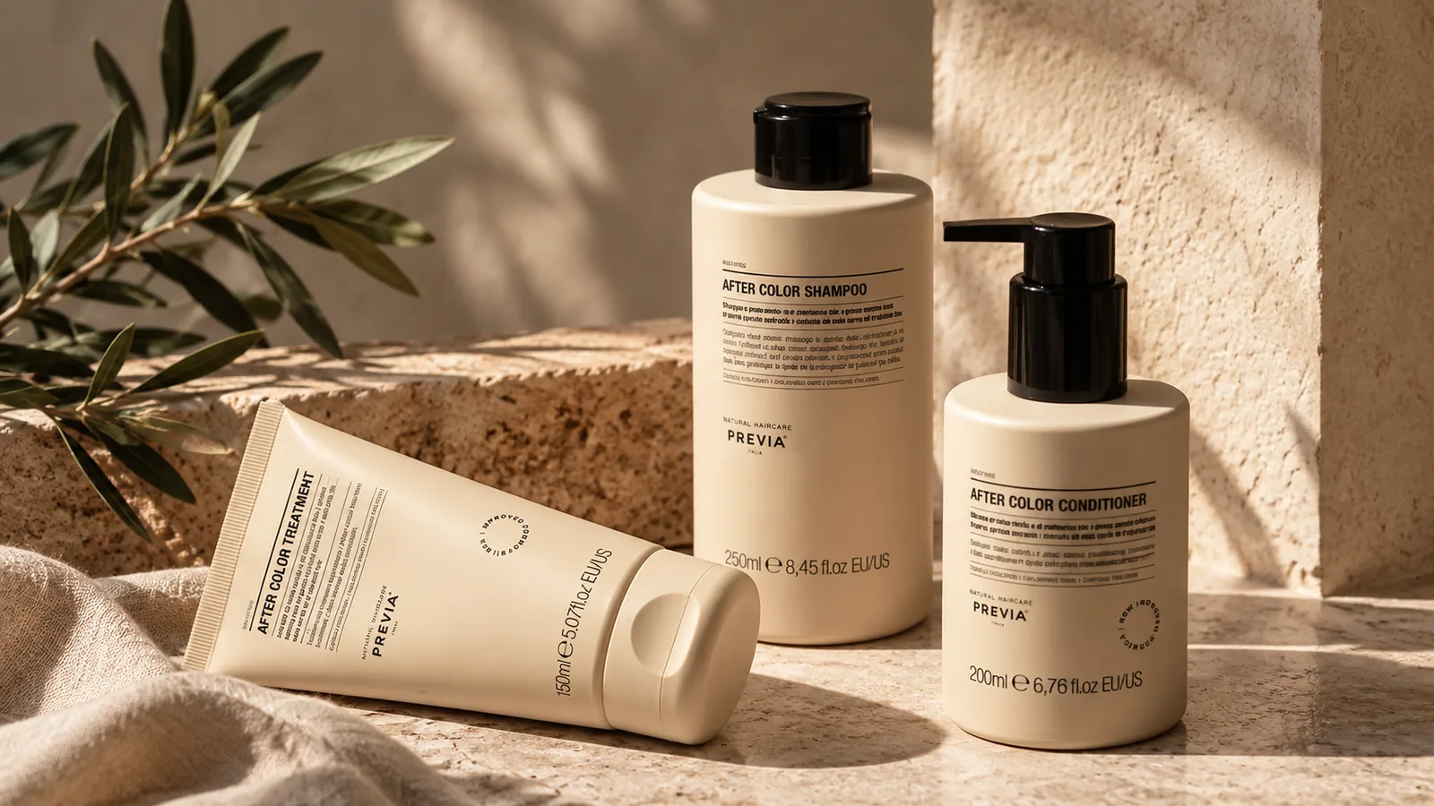 Prévia Keeping After Color shampoo, conditioner and treatment